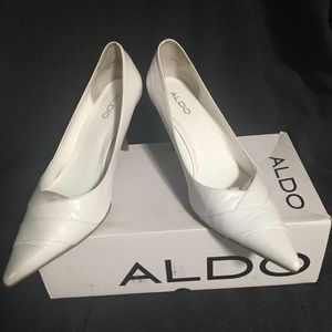 White Aldo Austerberry heels